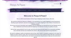 Desktop Screenshot of peepsnpaws.com